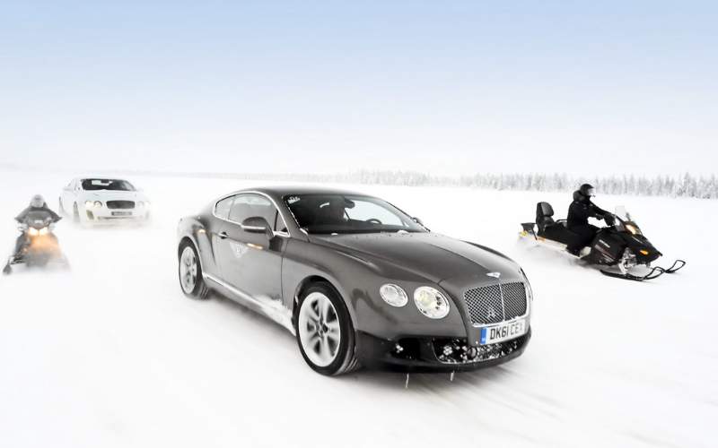 Bentley Ice Driving School