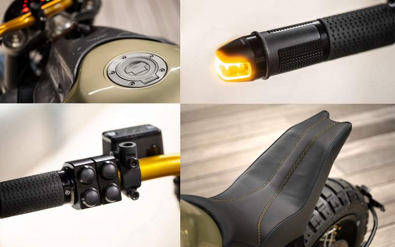 Features of the Titan Yamaha MT-01 Blue Falcon Dirt Fighter