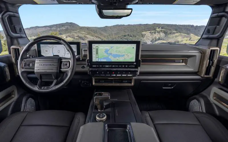 Interior of the 2024 Hummer EV SUV