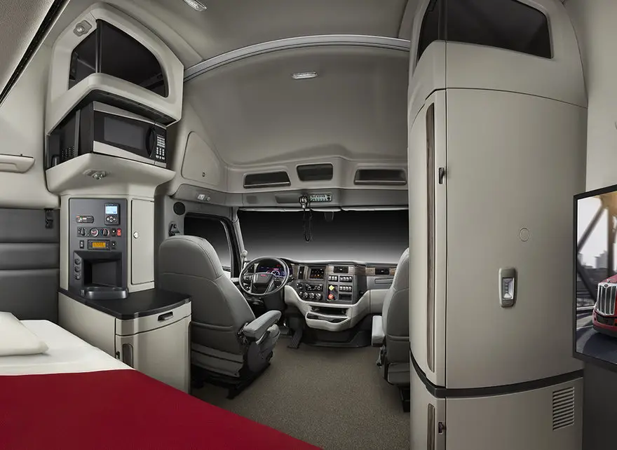 Long haul trucks cabin interior