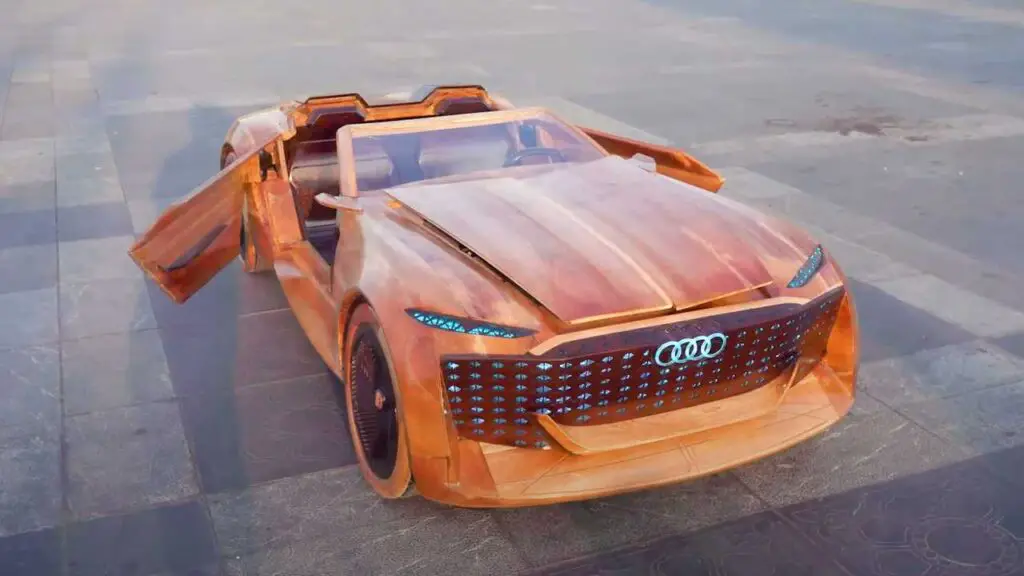 audi skysphere wooden car