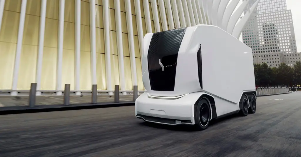 driverless autonomous einride electric truck