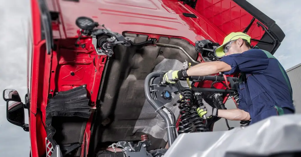 Truck Under Maintenance