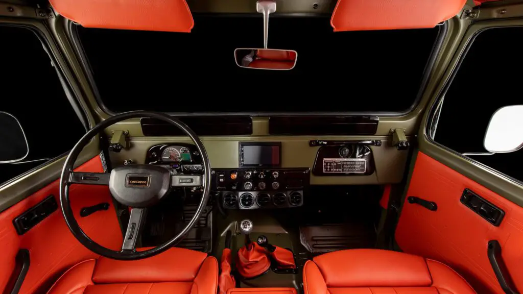 toyota fj45 land cruiser interior comfort