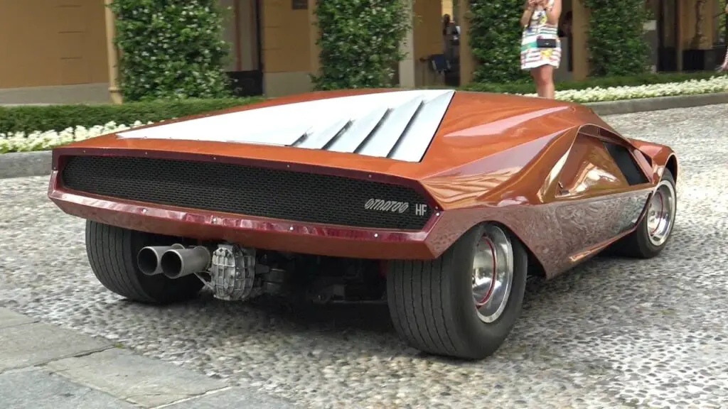 1970 lancia bertone stratos hf zero back side design