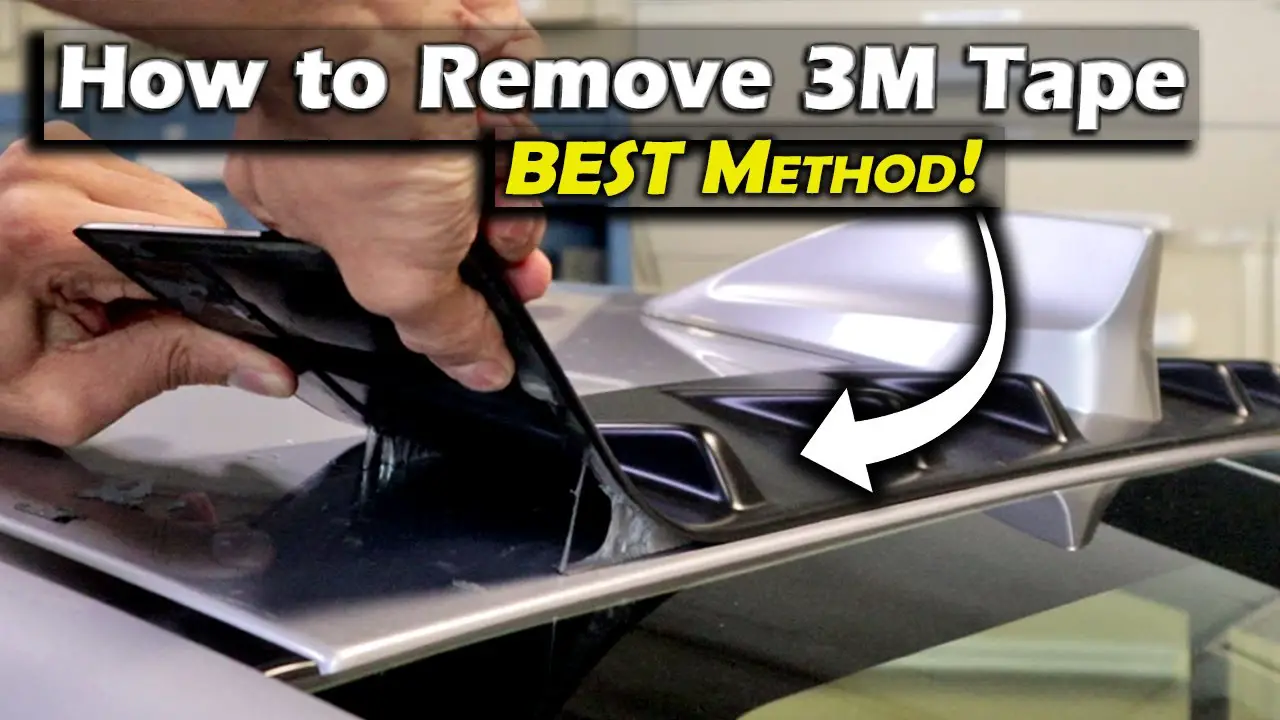 how to remove 3m tape from car