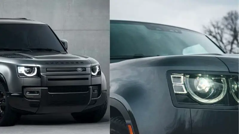 Headlight & Front Grille of 2024 Land Rover Defender